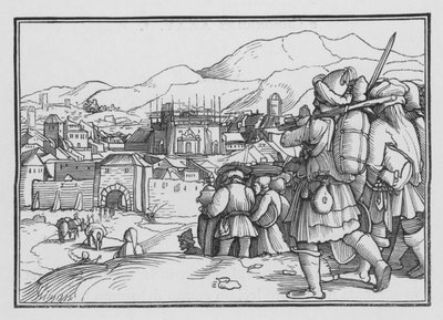Cyrus Tapınağın Kaplarını Onarıyor, Ezra I, 6 by Hans after Holbein the Younger