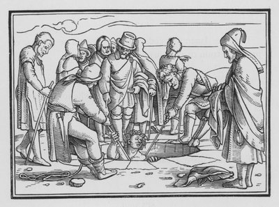 Joseph Bir Çukura Atıldı, Genesis XXXVII, 28 by Hans after Holbein the Younger