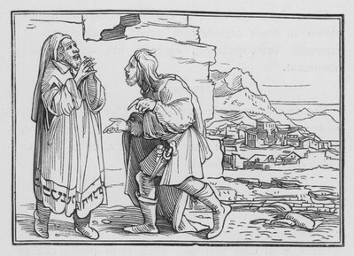 Nehemya Mourneth, Fasteth ve Dua, Nehemya I, 3 by Hans after Holbein the Younger