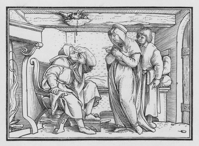 Tobit Kör Oldu, Tobit II, 10 by Hans after Holbein the Younger