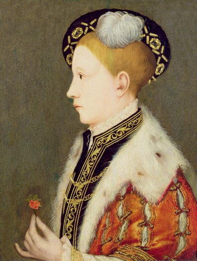 Kral V. Edward (1537-53) by Hans school of Holbein