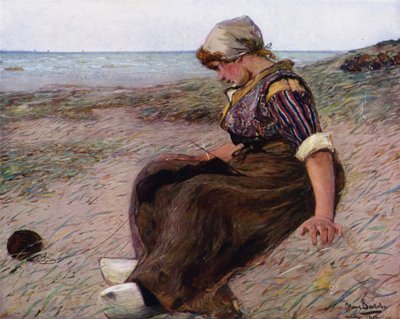 Düşüncenin Derinliği (renkli taş) by Hans von Bartels