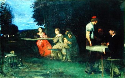 Bir Roma Sahnesi, 1871 by Hans von Marées