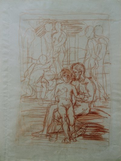 "Altın Çağ" üzerine kompozisyon çalışması by Hans von Marées