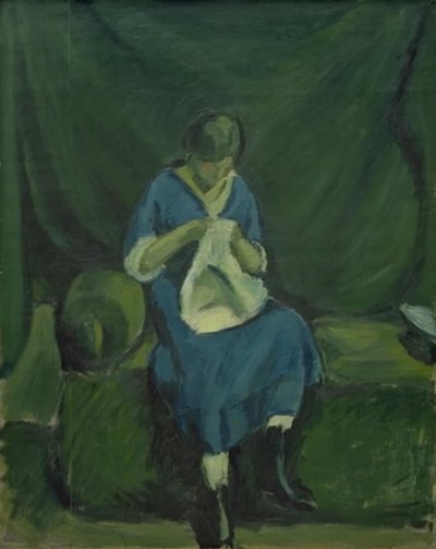 Genç Kız Dikiş by Harald Giersing