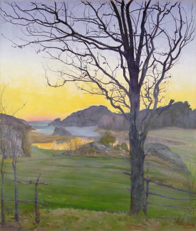 sonbahar manzarası by Harald Oscar Sohlberg