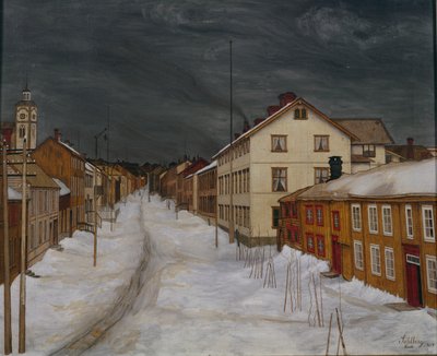 Ana cadde, Roros by Harald Oscar Sohlberg