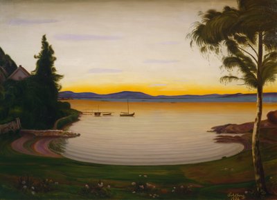 Sessiz Akşam, Nærsnes by Harald Oscar Sohlberg