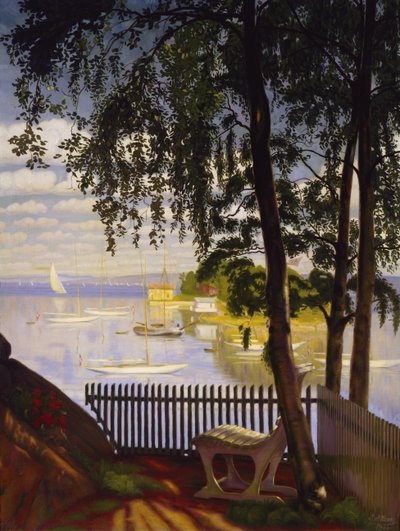Nærsnes koyunda yaz pazar by Harald Oscar Sohlberg