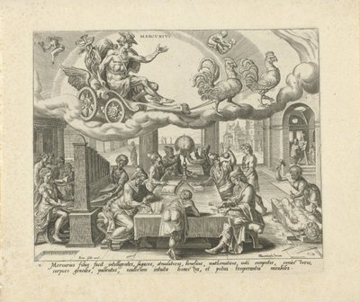 Merkür gezegeni ve çocukları Yedi Gezegen (dizi başlığı) by Harmen Jansz Muller