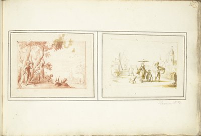 Sığır ve Sokak Sahnesi ile Çoban by Harmen ter Borch (signed by artist)