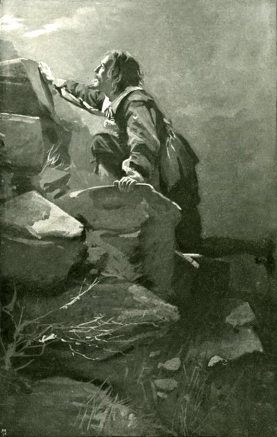 Hristiyan tepeye tırmanma zorluğu (lito) by Harold Copping