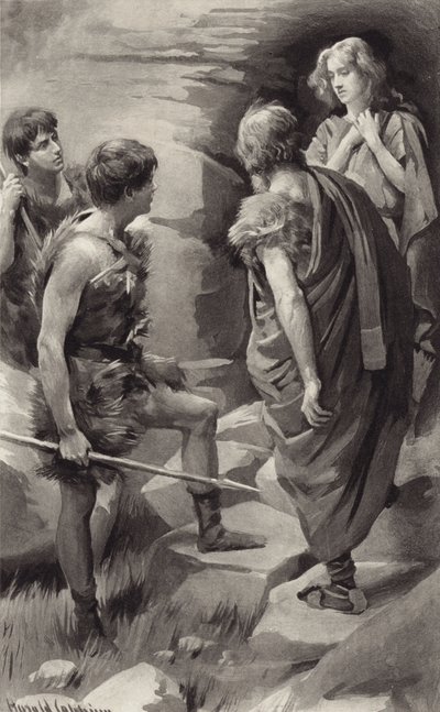 İyi ustalar, bana zarar vermeyin by Harold Copping