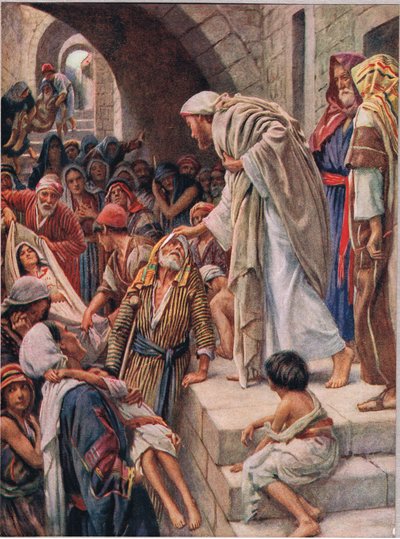 Hastaları iyileştirmek by Harold Copping