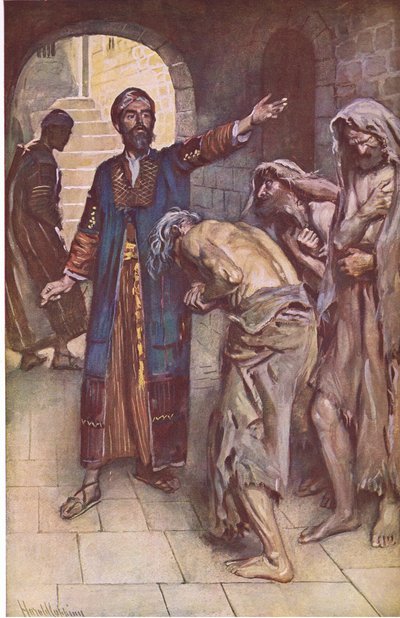 İşaya ve haberciler, Taç Dizisini Öğreten Resimlerden bir örnek , 1920 by Harold Copping