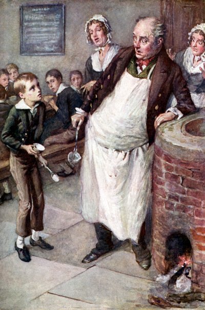 Oliver Twist, Charles Dickens by Harold Copping