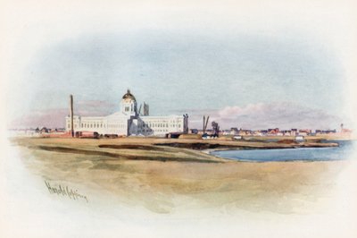 Regina, Saskatchewan, Yeni Parlamento Binası yapım aşamasında by Harold Copping