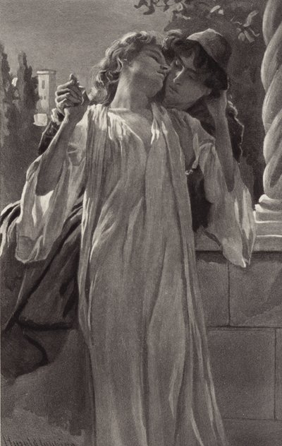 Romeo sevgili eşinden buruk bir kalple ayrıldı by Harold Copping