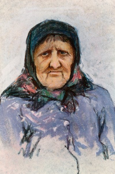 Bir Doukhobor kadınının incelenmesi by Harold Copping