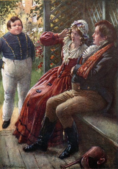 Şişman Çocuk Uyanıyor (renkli taş) by Harold Copping