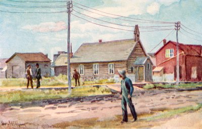 Log-Kabin Kilisesi, Lloydminster by Harold Copping