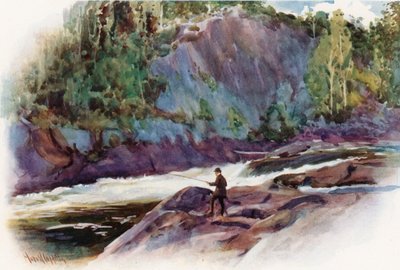 Muskoka Göller Bölgesi, Bala yakınlarındaki Ay Oluğu by Harold Copping