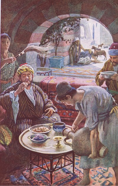 Zengin adam ve Lazarus, Harold Copping Pictures