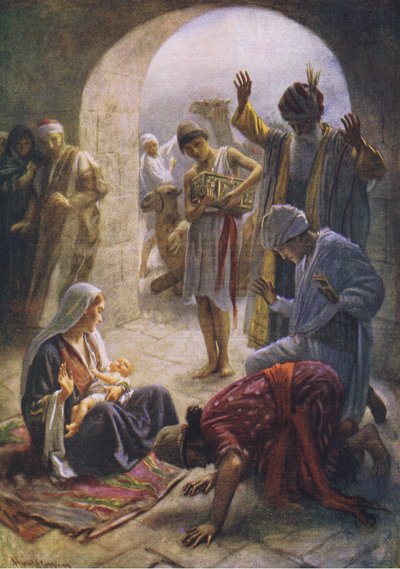 Bilge adamların ziyareti, Harold Copping Pictures