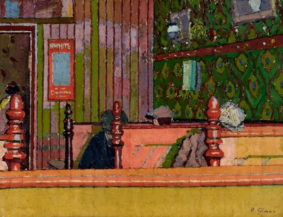 ಈಟಿಂಗ್ ಹೌಸ್, c.1914 ಟರ್ಕ್ by Harold Gilman