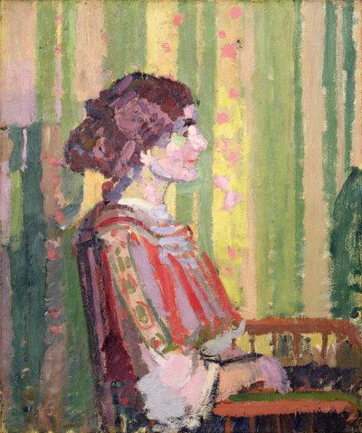 Bayan Robert Bevan, c.1913 (tuval üzerine yağlı boya) by Harold Gilman