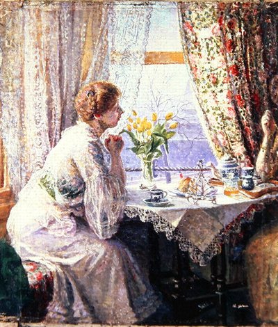 kahvaltı masası by Harold Gilman
