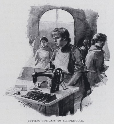 Parmaklıkların terliklere takılması (s/b fotoğraf) by Harold Hume Piffard