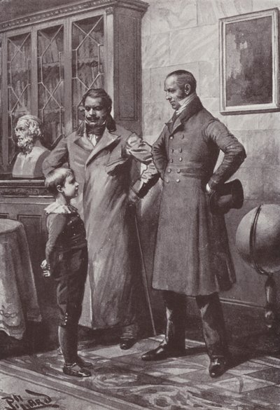 Vanity Fair için William Makepeace Thackeray (lito) çizimi by Harold Hume Piffard