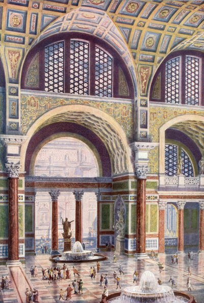 Bozulmamış Güzelliğiyle Caracalla Hamamlarının Tepidarium