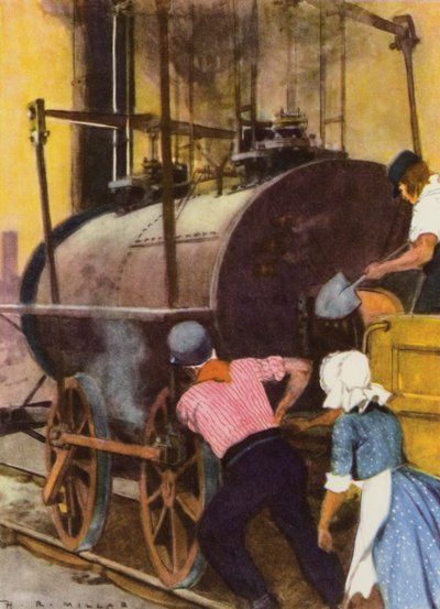Bir Motor Sürücüsünün Karısı, itmeye yardımcı olur by Harold Robert Millar