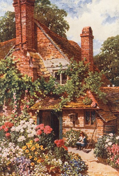 Bir Yazlık Ev, Compton (renkli taş baskı) by Harold Sutton Palmer