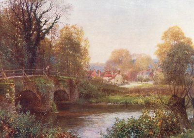 Eashing, Godalming yakınında (renkli lito) by Harold Sutton Palmer