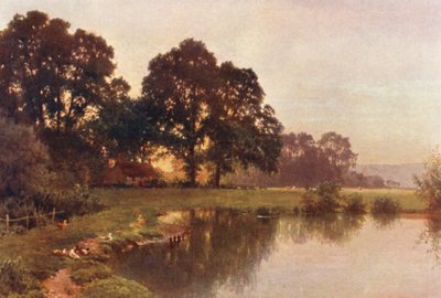 Wonersh yakınlarında (renkli lito) by Harold Sutton Palmer