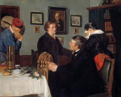 İzin almak. 1878 by Harriet Backer