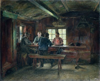 kart oyuncuları by Harriet Backer
