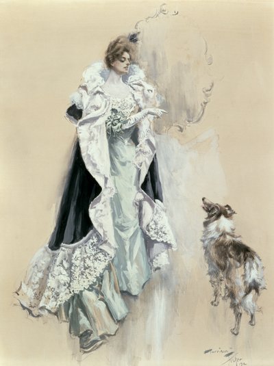 Son Talimat, 1902 (kağıt üzerine wc, guaş ve kurşun kalem) by Harrison Fisher