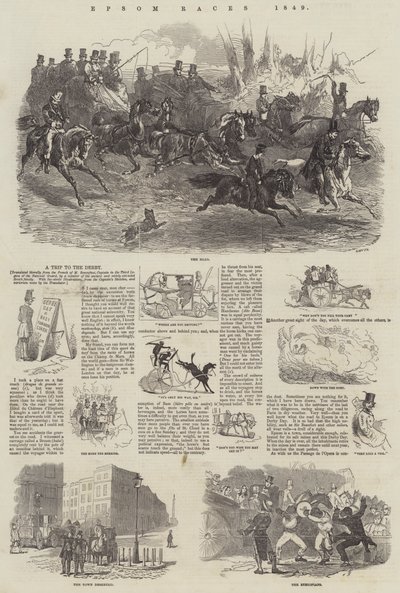 Epsom Yarışları, 1849 by Harrison William Weir