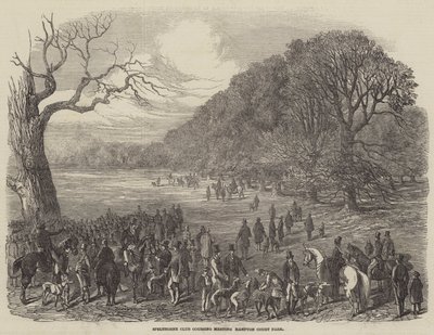 Spelthorne Club Kurs Toplantısı, Hampton Court Park by Harrison William Weir