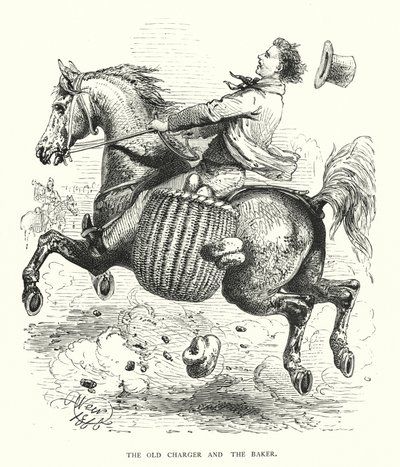 Eski şarj aleti ve fırıncı (gravür) by Harrison William Weir