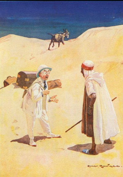 Eşek ve Gölgesi (renkli taş) by Harry Rountree