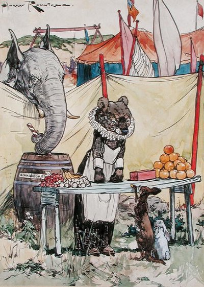 Sıradaki Madam? (kağıt üzerine sulu boya) by Harry Rountree