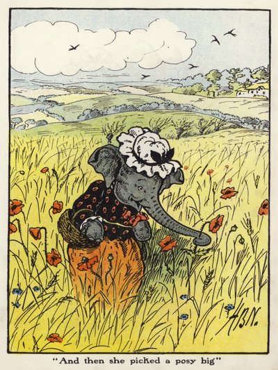 "Ve sonra bir posy büyük seçti" (renkli taş) by Harry B Neilson