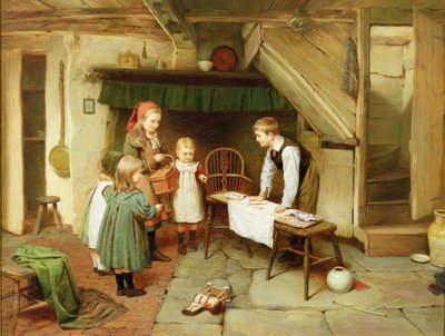 Tatlı Dükkanına Bir Ziyaret (tuval üzerine yağlı boya) (ayrıca bkz. 17194) by Harry Brooker