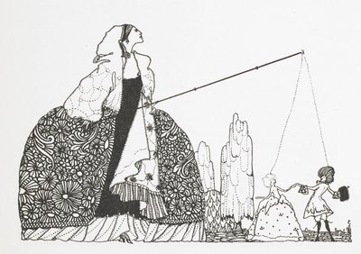 Kukla ustası olarak bir kadın. by Harry Clarke