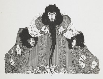 Mavi Sakal'ın illüstrasyonu. by Harry Clarke